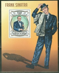 BURUNDI  2013 FRANK SINATRA  SOUVENIR SHEET  MINT NH