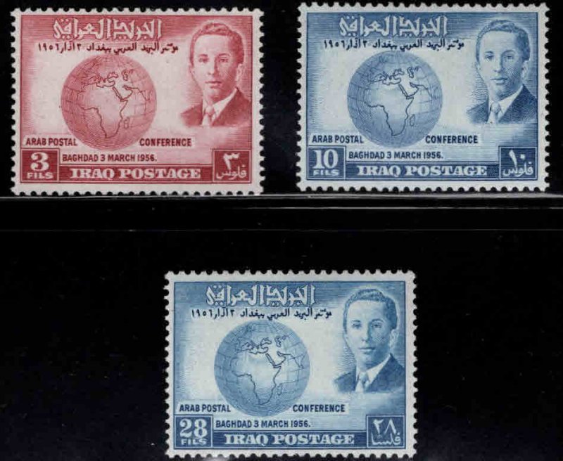 IRAQ Scott 164-166 MH* Arab Postal Conference stamp set