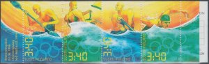 FINLAND Sc #1008a MNH CPL BOOKLET with PANE of 4 DIFF OLYMPIC WATER SPORTS