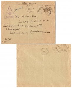 Great Britain Soldier's Free Mail 1940 Field Post Office 2, Reykjavik, Icelan...