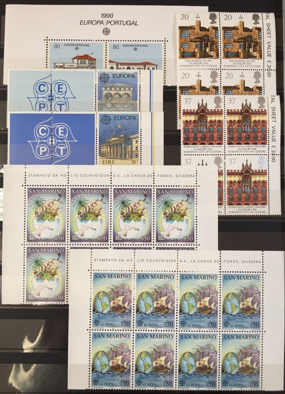GB Sweden Cyprus Malta Europa MNH +Blocks+Booklets Mixture(Apx350)(TK76) 