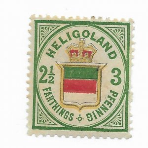 Heligoland #20 Reprint? Thins - MH - Stamp CAT VALUE $275.00