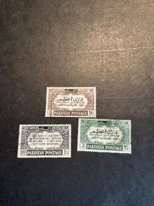 Stamps Pakistan Scott #44-6 used