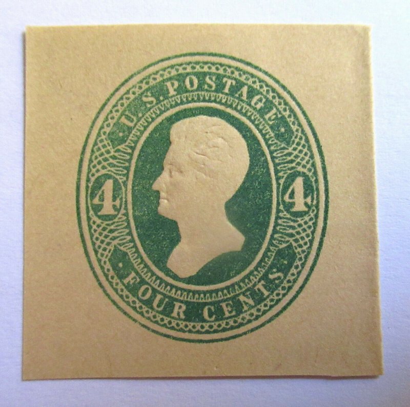 US 1883 4¢ Jackson Cut Square #U254 MH CV $16