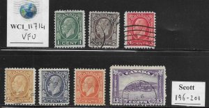 WC1_11714. CANADA. Valuable 1932 cplt. set. Scott 196-201. Used