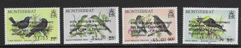 Montserrat 663-66  1987 set 4  VF NH