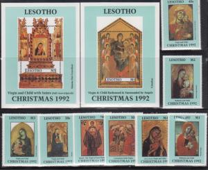 Lesotho 927-36 Christmas Mint NH