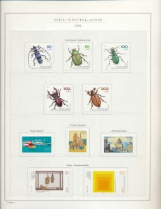 Germany 1992/93 MNH On 13 Pages Insects Art (Apprx 130 Items)W3477