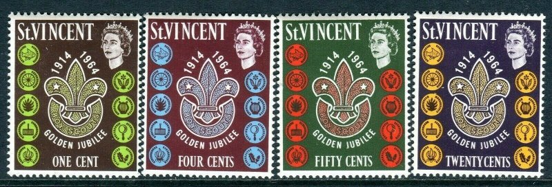 4041 - St.Vincent 1964 - Scout - Golden Jubilee - MNH Set 