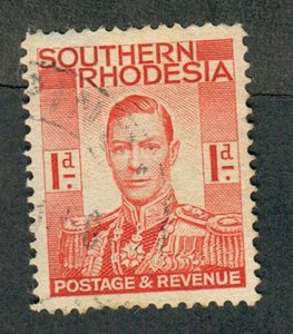 Southern Rhodesia #43 used single