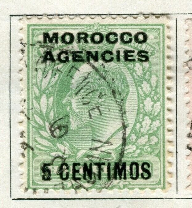 MOROCCO AGENCIES; 1907 early Ed VII surcharged issue fine used 5c. value