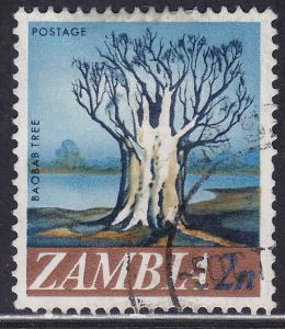 Zambia 40 USED 1968 Baobab Tree