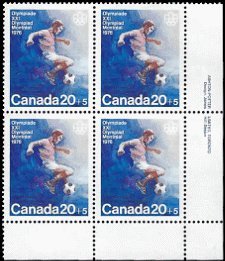 CANADA   #B12 MNH LOWER RIGHT PLATE BLOCK  (4)