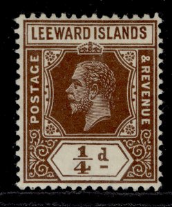 LEEWARD ISLANDS GV SG46, ½d brown, LH MINT.