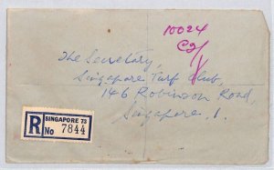 MALAYA SINGAPORE QEII Cover Registered *Orchard Rd Arcade* 1960 {samwells}ZD265 