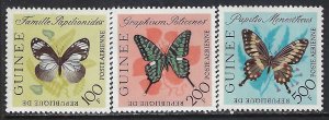 Guinea C47-49 MNH BUTTERFLY Z8624