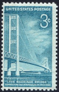 SC#1109 3¢ Mackinac Bridge Issue (1958) MNH