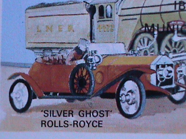 ​SCOTLAND STAFFA- SILVER GHOST ROLLS-ROYCE & FLYING SCOTS MAN TRAIN MNH-S/S: