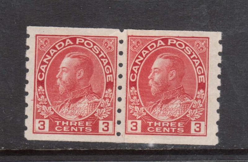 Canada #130i VF/NH Paste Up Pair **With Certificate**