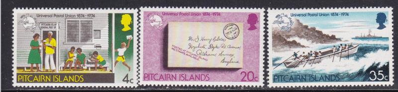 Pitcairn Islands. # 141-143, UPU Anniversary,  Mint LH, 1/3 Cat.