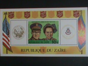 ZAIRE STAMP:1980 SC#968 CENTENARY OF SALVATION ARMY IN U.S. MNH S/S SHEET