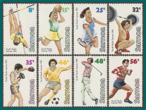 Samoa 1983 South Pacific Games, MNH #592-599,SG639-SG646