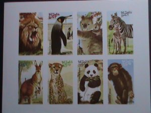 ​OMAN- LOVELY BEAUTIFUL WILD ANIMALS IMPERF: MNH S/S VF-EST.VALUE $14
