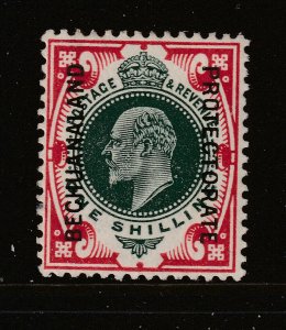 Bechuanaland a British 1/- Edward MH overprinted