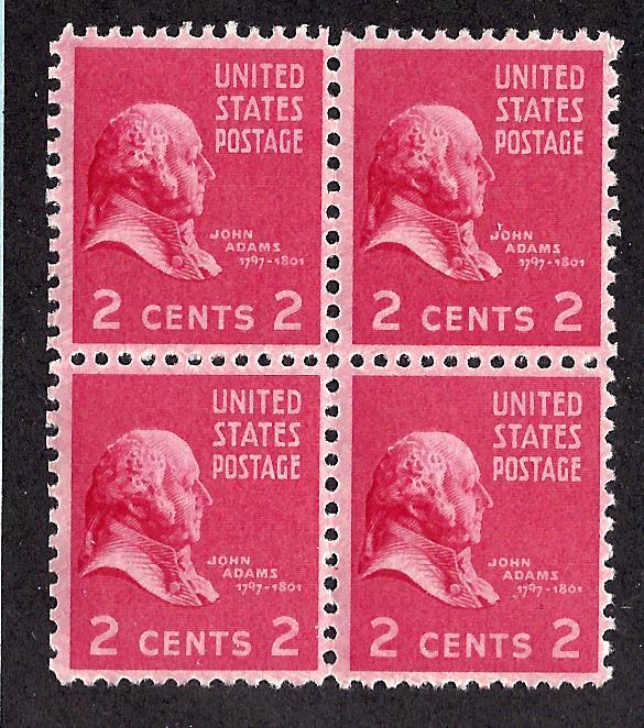 806 Mint,OG,LH/NH... Block of 4... SCV $1.00