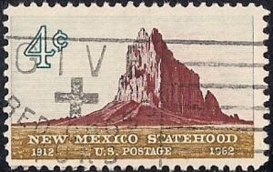 1191 4 cents SUPER LOGO New Mexico Statehood (1962) Stamp used VF