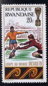 RWANDA Scott 335 World Cup Soccer stamp