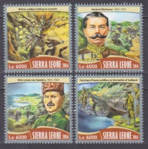 2016 Sierra Leone 7443-7446 Military 11,00 €