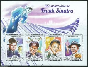 GUINEA BISSAU  2015 100th BIRTH ANNIVERSARY OF  FRANK SINATRA  SHEET   MINT NH