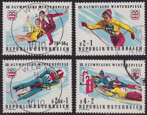 Austria - 1975 - Scott #B335-B338 - used - Sport Innsbruck Winter Olympic Games