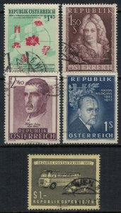 Austria #612-3,5-7  CV $5.10