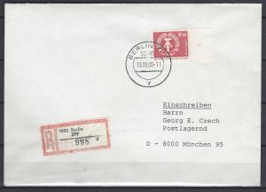 German Democratic Republic Scott # 2084, used, var. on r-cover