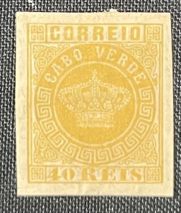 Cape Verde, 1877, SC 13a, MLH, Imperf, Fine