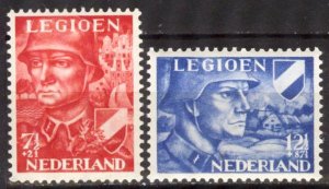 Netherlands 1942 Military WWII Dutch Legion Mi. 402/3 MNH See scans !