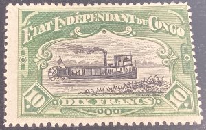 Belgian Congo #30 Mint hinged 1898 River Steamer on the Congo
