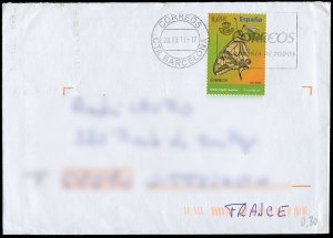 Spain 2011 Butterfly Stamp on Cover (235)