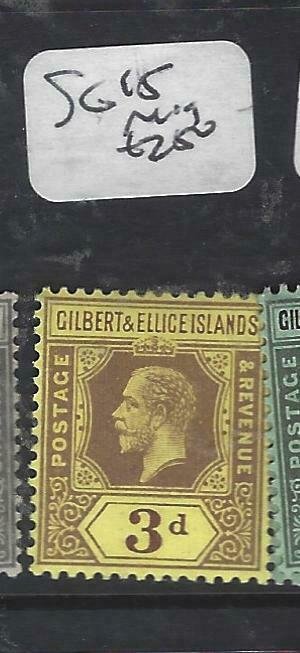 GILBERT & ELLICE IS (P0307B)  KGV  3 D  SG  15    MOG