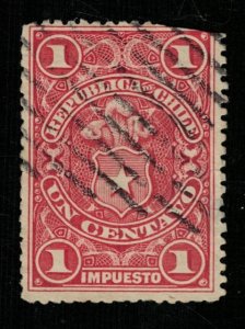 1900 Chile revenue tax stamp, 1 Centavo (ТS-532)