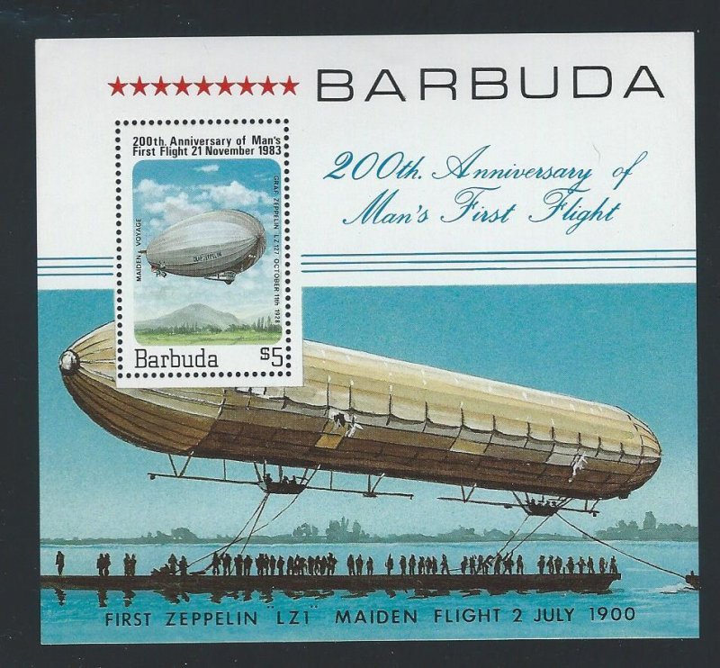 Barbuda souvenir sheet  mnh  SC  581