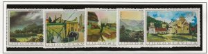 Yugoslavia 1968 Landscape paintings set of 5 sg.1337-41  MNH