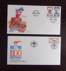 Bophuthatswana 1984 1985 FDC x 10 Health Easter Mafeking Telephone etc 