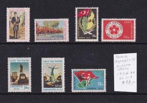 Turkey Northen Cypurs 1974 Sc 1-7 MNH