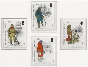 BRITISH ANTARCTIC TERRITORY (BAT) Sc 259-62 MNH issue of 1998 - CLOTHING