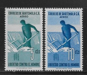 Guatemala C271-72 Freedom From Hunger set MNH