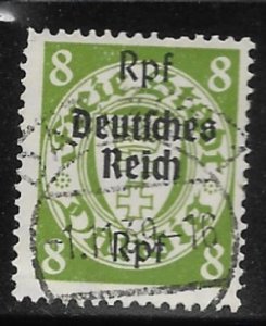 Danzig - Scott #246 - 8Rpf - Yellow Green  - F- VF - Used