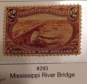 US 293 mint previously hinged